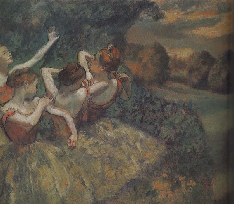 Edgar Degas Four dance Norge oil painting art